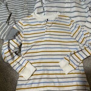Janie and Jack Striped Long Sleeve Kids Shirt